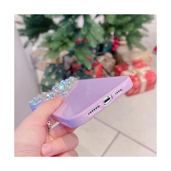 ENYTDMO Funda de lujo para iPhone 14 Plus con diamantes de_3