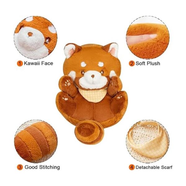 11.8 Kawaii Red Panda Stuffed Animal Plush Pillow Toy