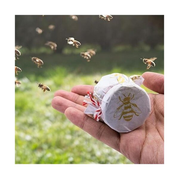 90 hojas de papel de seda de abeja color blanco a granel_5