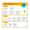 52 PCS Food Storage Containers Set with Airtight Lids 26