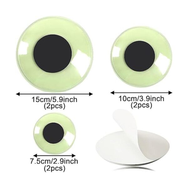 PETKNOWS 6 ojos gigantes que brillan en la oscuridad