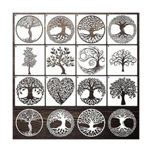 Plantillas de árbol de la vida para pintar sobre aerógrafo