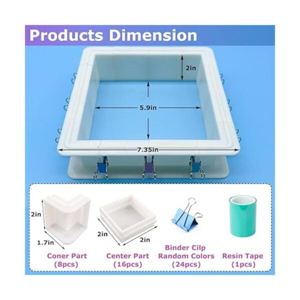 Paquete de 2 moldes ajustables para fabricación de moldes_2