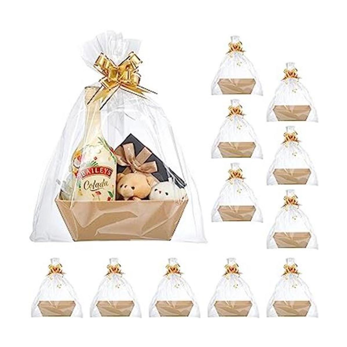 Cesta de regalo vacía de 44 piezas incluye 12 cestas de