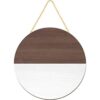 Letrero circular de madera en blanco de 12 pulgadas con