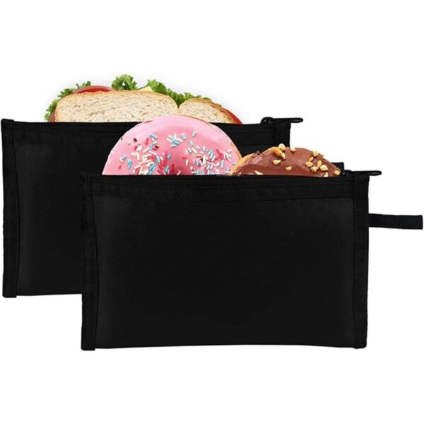 Moyad Paquete de 2 bolsas reutilizables para aperitivos