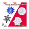 5 moldes de resina de Navidad moldes de silicona de copo_2