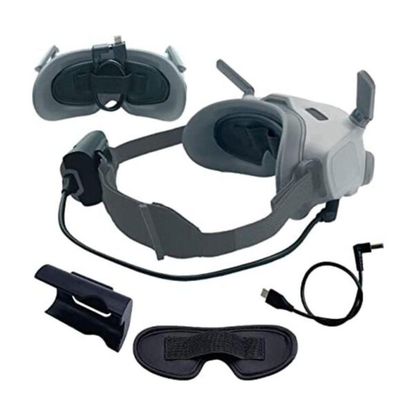 Gafas de 2 soportes de batería y cable de alimentación_1