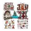 Calcomanías de transferencia de calor de Navidad 7 hojas