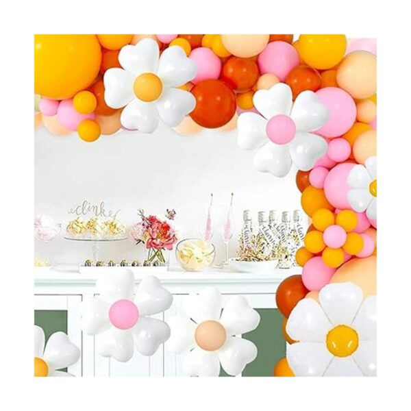 Kit de arco de guirnalda de globos de margaritas color