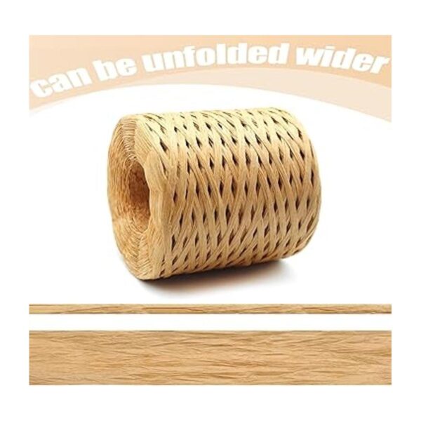 Anvin 1 rollo de cinta de papel de rafia natural mate_2