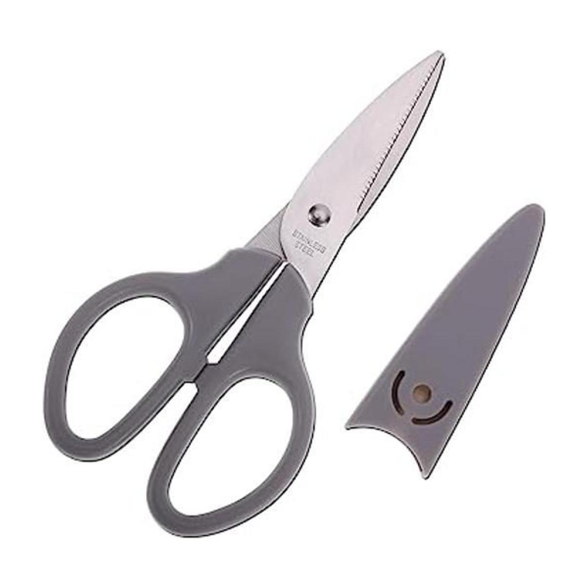 HITOPTY Tijeras multiusos grises tijeras rectas
