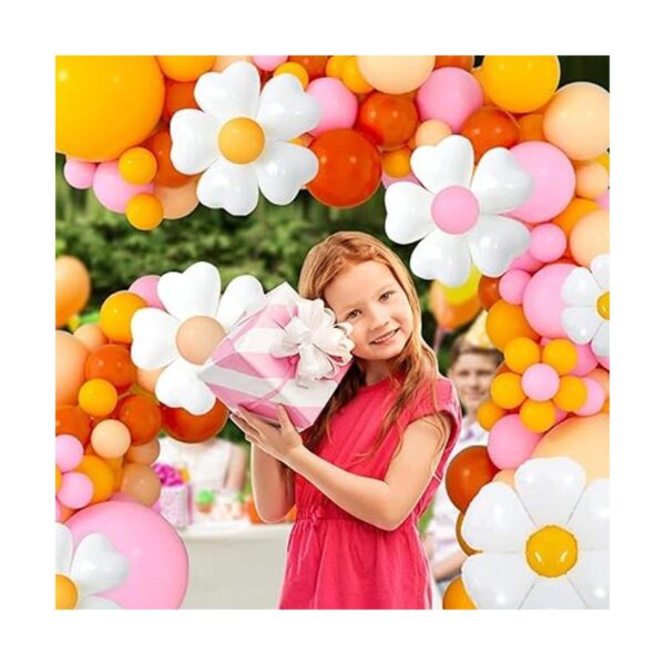 Kit de arco de guirnalda de globos de margaritas color