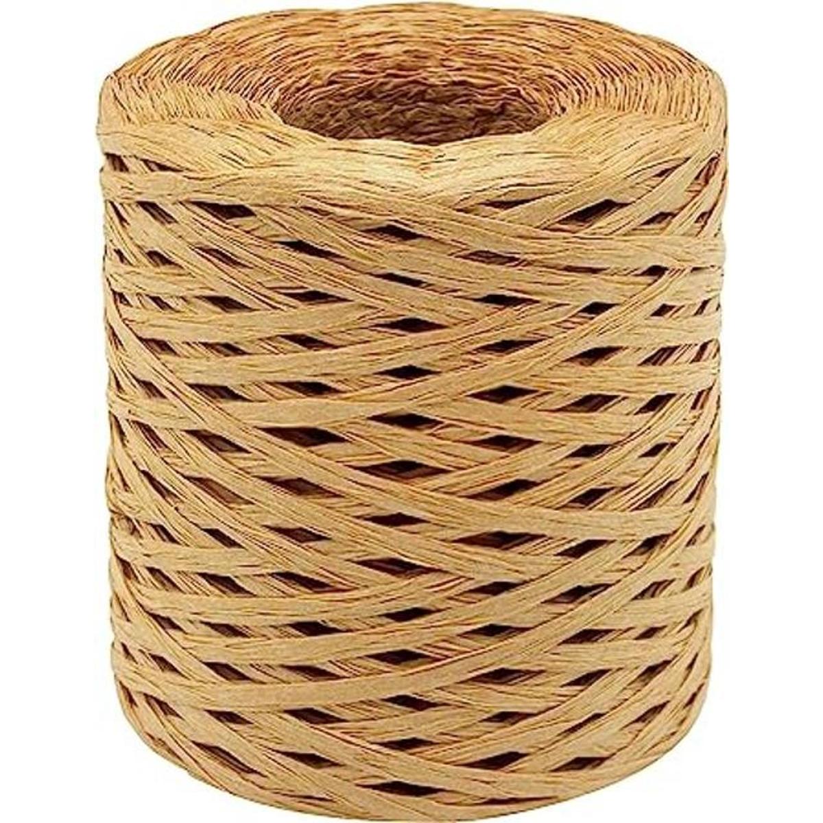 Anvin 1 rollo de cinta de papel de rafia natural mate