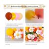 Kit de arco de guirnalda de globos de margaritas color