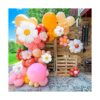 Kit de arco de guirnalda de globos de margaritas color