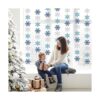 AnyDesign 54 guirnaldas de copos de nieve decoraciones de