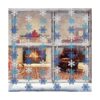 AnyDesign 54 guirnaldas de copos de nieve decoraciones de