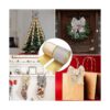 2 rollos de cintas de Navidad color dorado champán plata
