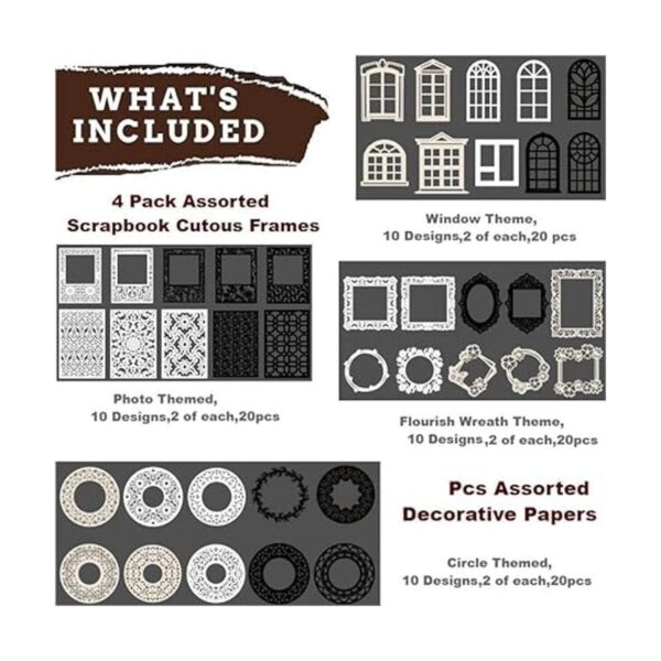 Diuhofart Recortes de papel de encaje para álbumes de_3