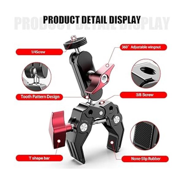 Soporte de cámara UTV compatible con Gopro para barras_5