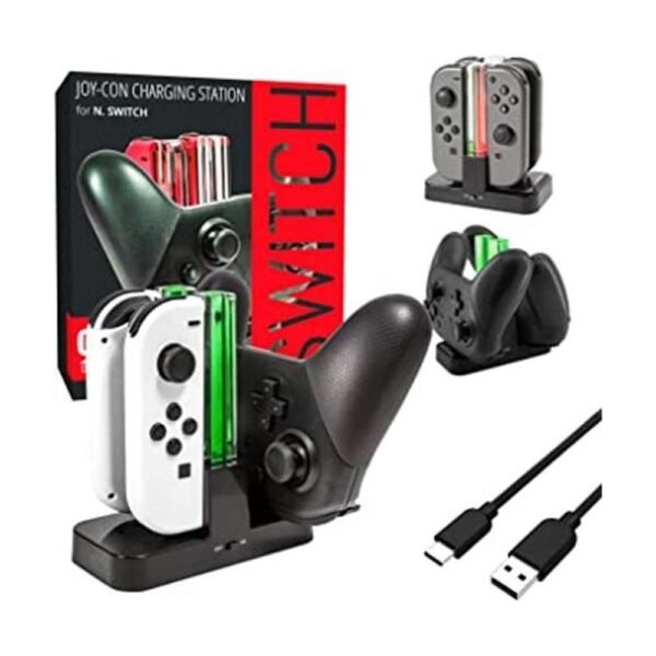 Orzly Nintendo Switch Joy Con Base de carga Estación de_1