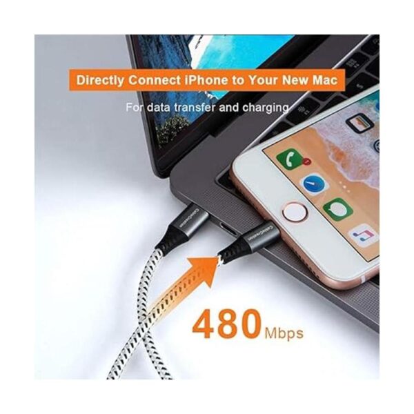 Short USB C to Lightning Cable1FT0.3MApple MFi_3