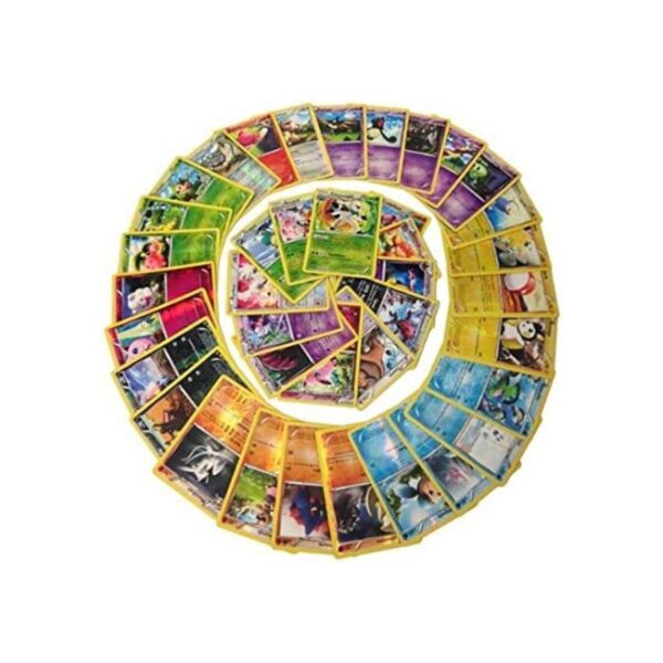 50 cartas de Pokémon brillantes y de aluminio surtido sin_1