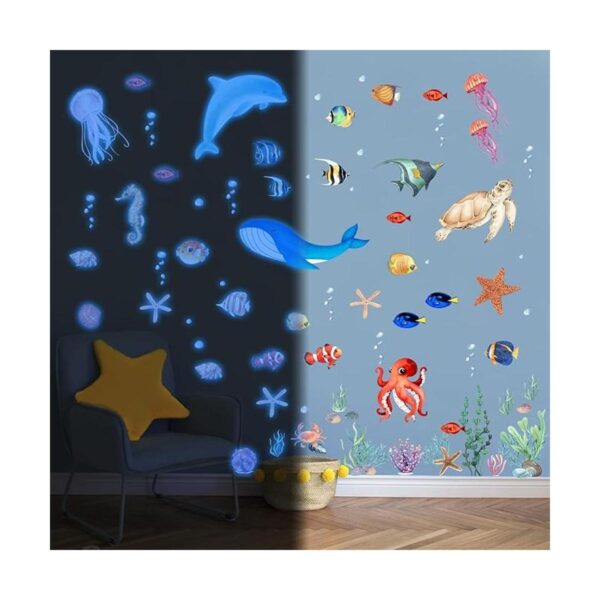 Calcomanías de pared con diseño de tortuga marina que