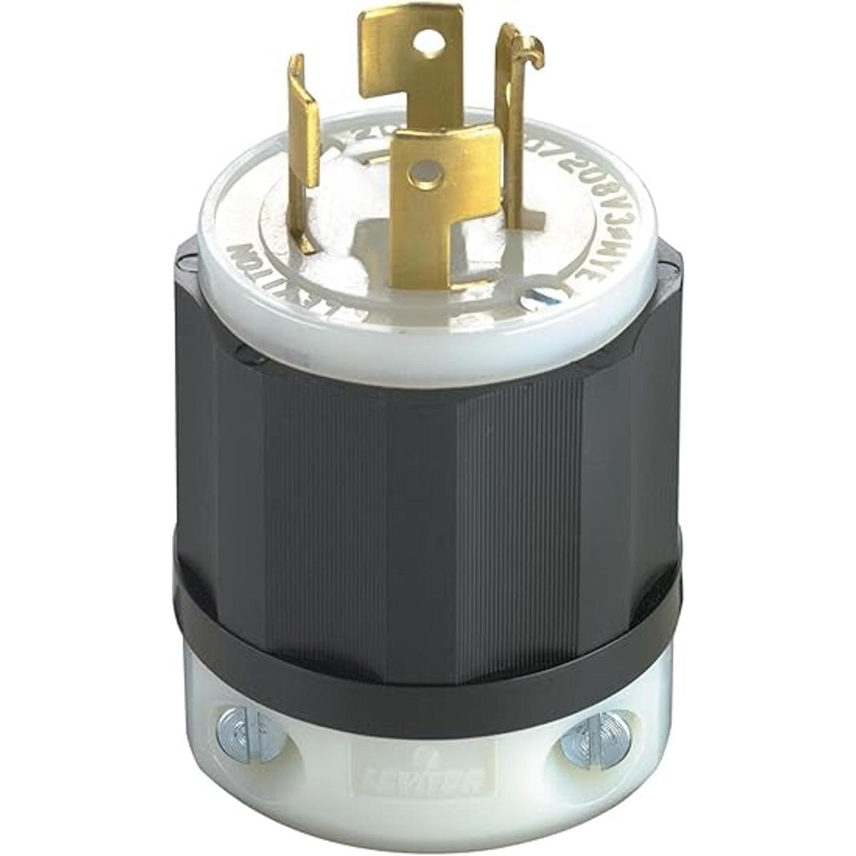 Leviton 7411C 20Amp 120208Volt 3PY Tapón de bloqueo