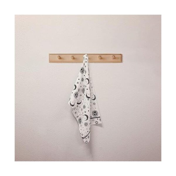 Karma Gifts KA101944 Toalla de té bohemia en blanco y_6