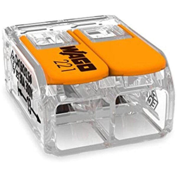 Wago 221612 PalancaTUERCAS 10AWG 2 Conductores Conectores_1
