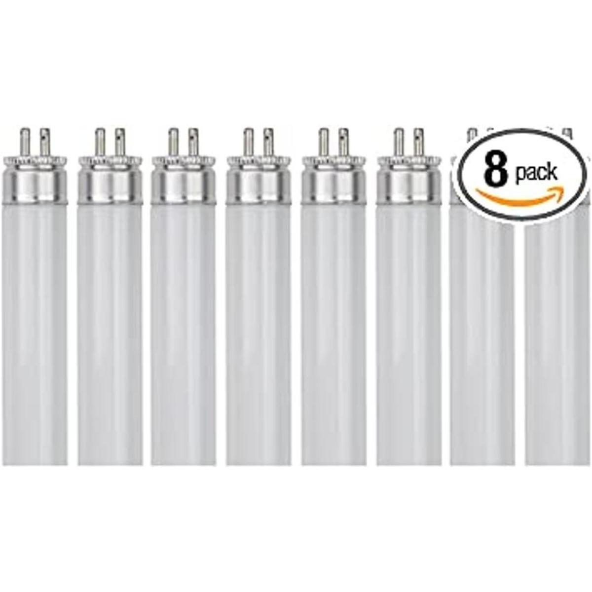 Sterl Lighting Juego de 8 bombillas fluorescentes rectas