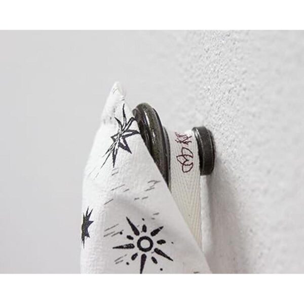 Karma Gifts KA101944 Toalla de té bohemia en blanco y_5