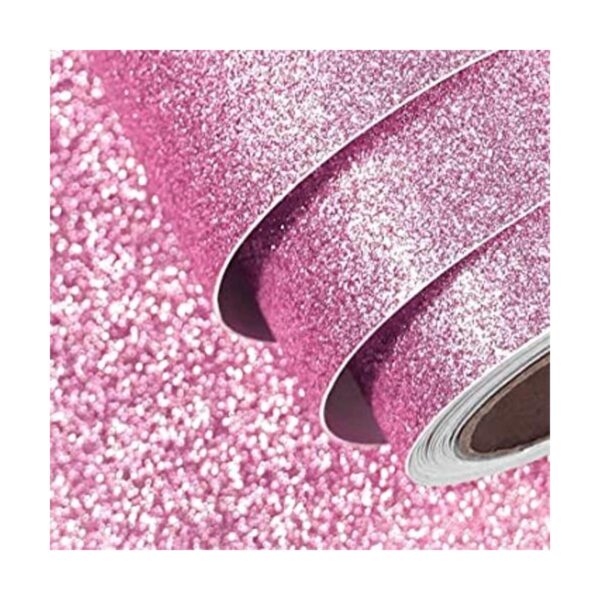 FunStick Papel tapiz autoadhesivo con purpurina rosa de_1