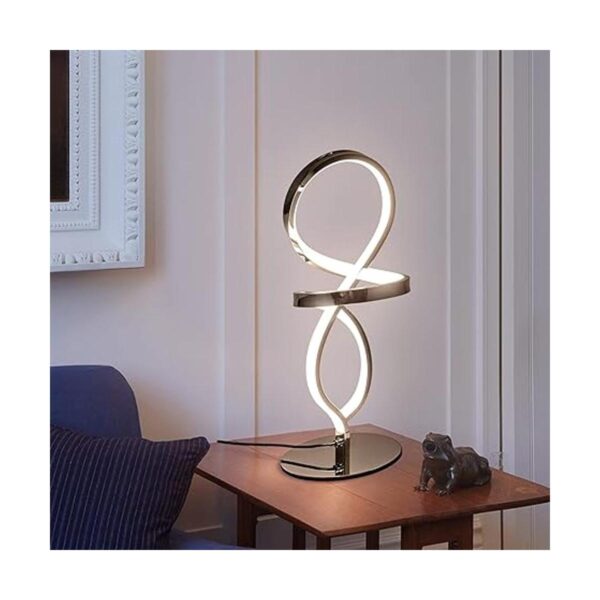 Mayful Lámpara de mesa moderna lámpara LED en espiral_4
