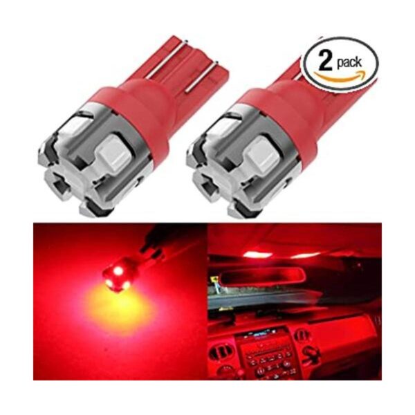 Phinlion Bombilla LED de 194 color rojo superbrillante_1