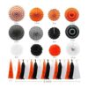 Meiduo Decoraciones de fiesta naranja y negro y blanco