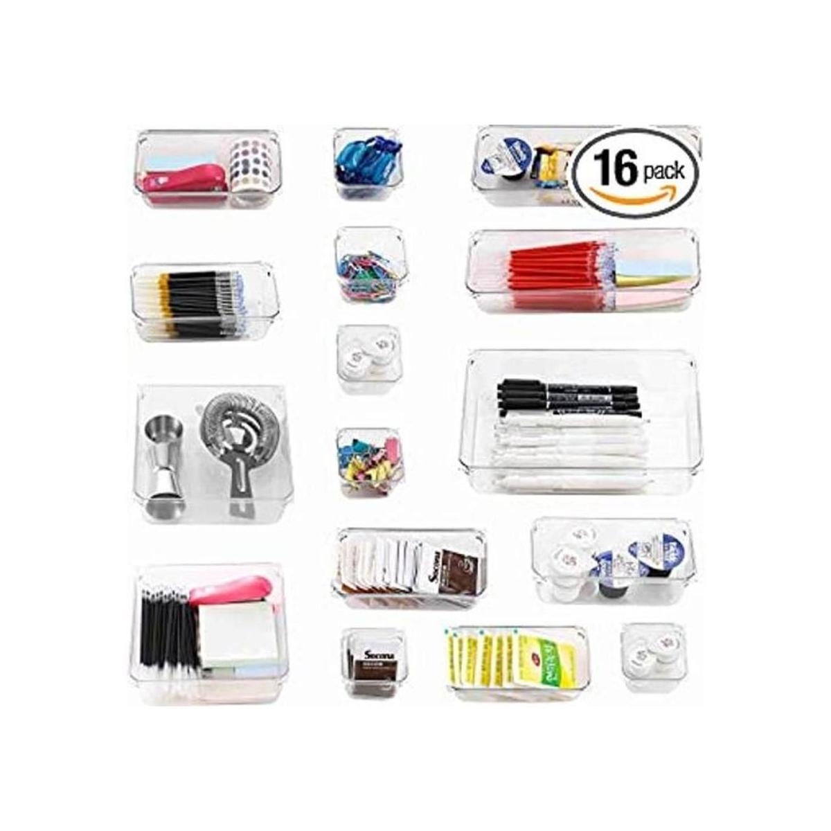 Cq acrylic Bandeja organizadora de cajones de plástico