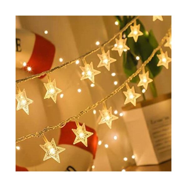 Tira de luces de estrellas a batería 10 pies 20 luces_1