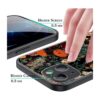 TABAVSIT Funda para iPhone 13 Flower Garden diseño todo_4