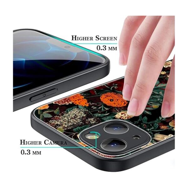 TABAVSIT Funda para iPhone 13 Flower Garden diseño todo_4