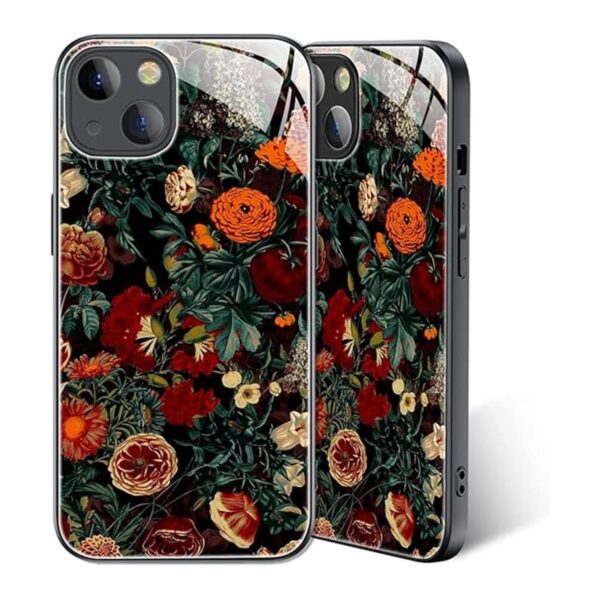 TABAVSIT Funda para iPhone 13 Flower Garden diseño todo_1