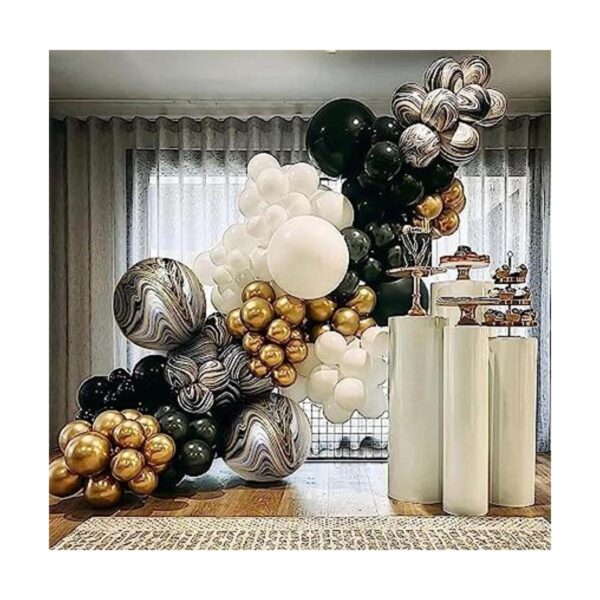 Kit de arco de guirnalda de globos negros y dorados 115