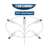 TekSonic Paquete de 12 cables micro USB a USB A para_4