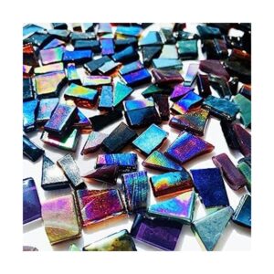 Hengyisha 250g Glass Mosaic Tiles for Crafts Stained_1