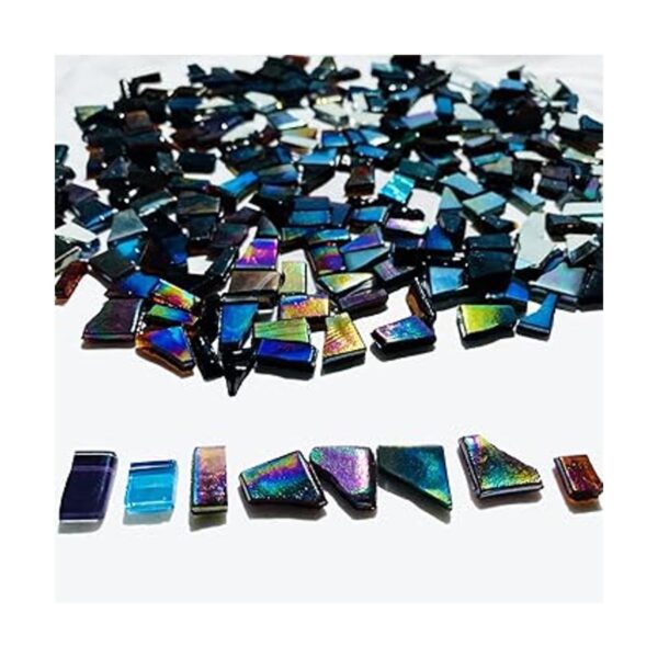 Hengyisha 250g Glass Mosaic Tiles for Crafts Stained_2