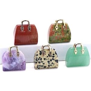 LHJ 5 colgantes de piedra natural para mujer bolso de_1