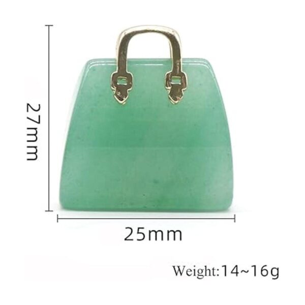 LHJ 5 colgantes de piedra natural para mujer bolso de_6