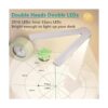 LuxLumin Lámpara LED de escritorio de doble cabeza para_3